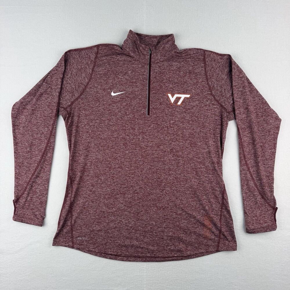 Virginia Tech Hokies 2XL Nike Pullover Women's Maroon Dri-Fit